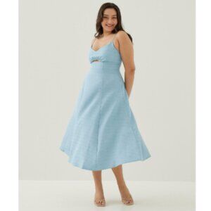 Love Bonito Arla Padded Tweed Fit & Flare Midi Dress